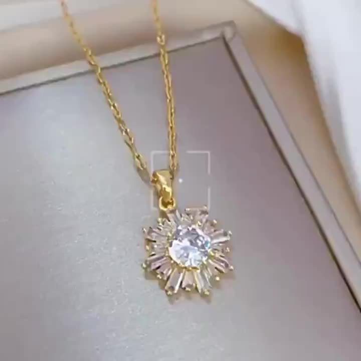 Pendentif Flocon Zircon - Éclat Soirée – Image 7