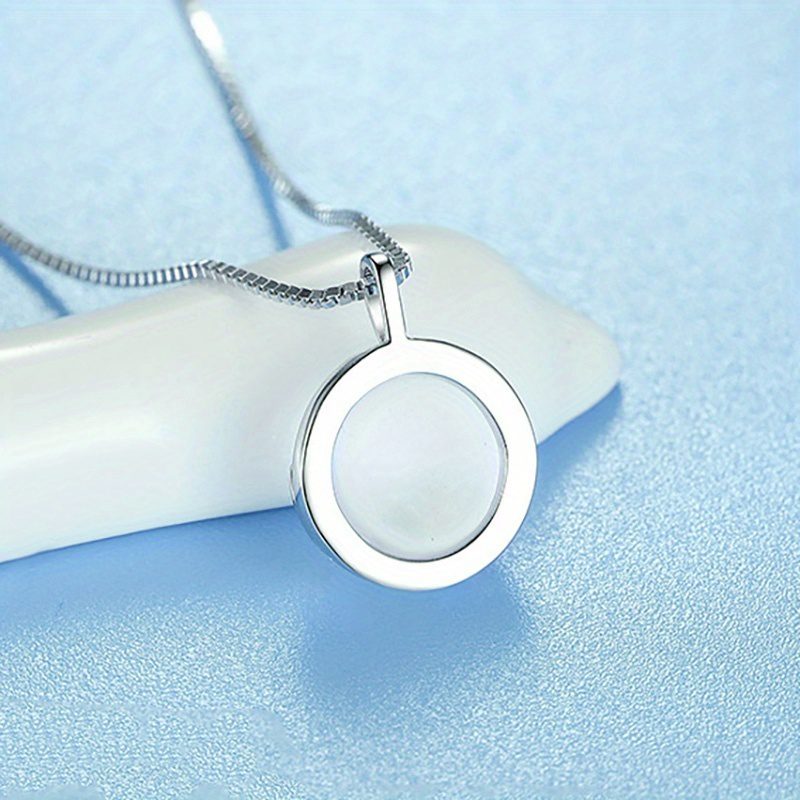 Un cadeau romantique de bijoux de mariage pour femmes, comprenant un collier avec un pendentif de bois de cerf en pierre de lune en argent S925 925