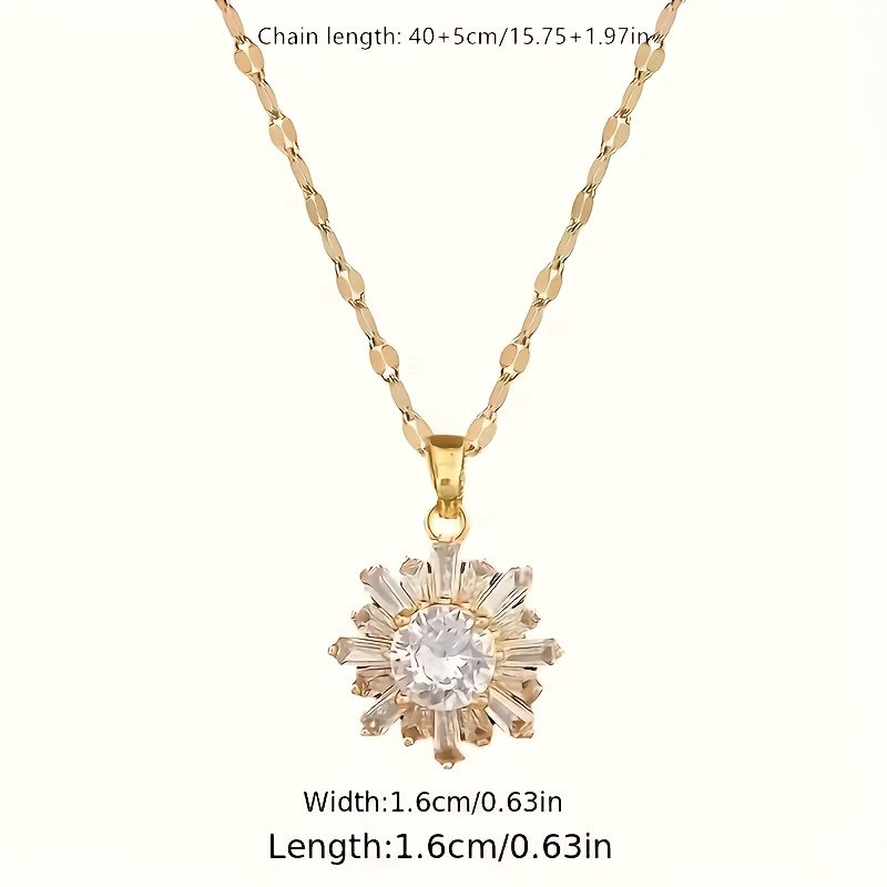 Pendentif Flocon Zircon - Éclat Soirée – Image 5