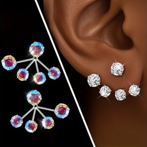 Boucles d'Oreilles Moissanite S925 x2