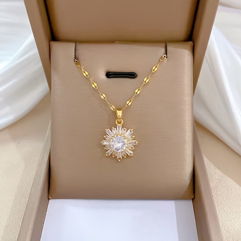 Pendentif Flocon Zircon - Éclat Soirée