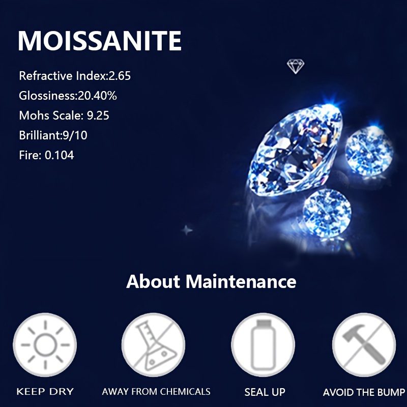 Collier pendentif en moissanite argentée 1 carat 925 avec bague étoile, collier pendentif élégant pour dame blanche, bijou haut de gamme, cadeau créatif et doux pour couple de vacances, chignon élégant