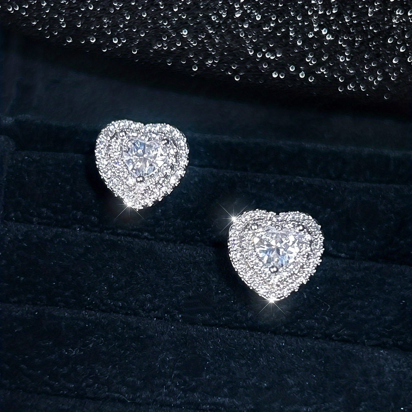 Boucles d'Oreilles Cœur Argent 925 – Image 3