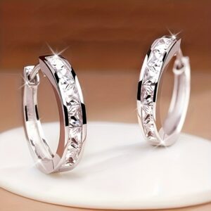 Boucles Moissanite Argent 925 - Éclat Pur
