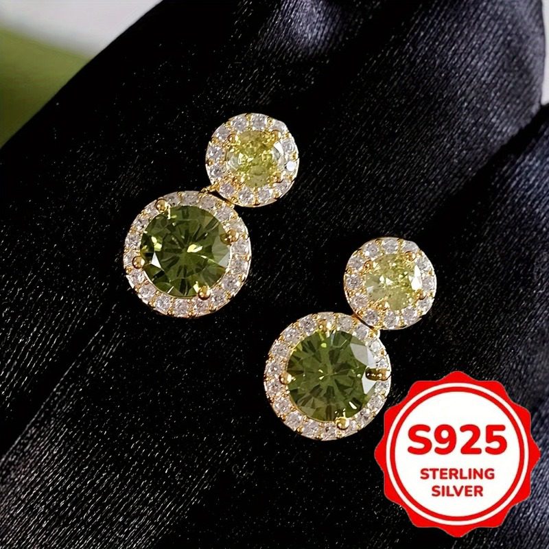 Boucles d'Oreilles Argent S925 Zircone Vintage – Image 7