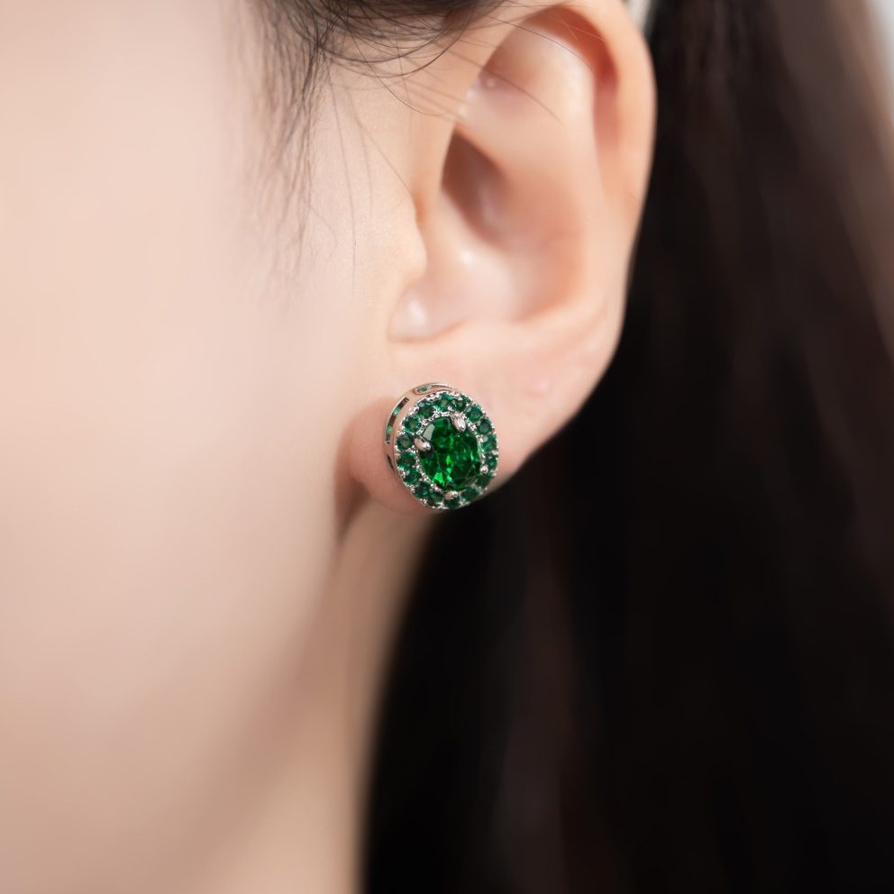 Boucles d'oreilles à clous en moissanite de 3,8 grammes, avec un poids de 1,5G en argent S925, élégantes et stylées, parfaites pour les demandes en mariage, les fiançailles et les mariages, un cadeau idéal pour Noël, le Nouvel An ou les anniversaires