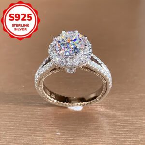 Bague Argent S925 - Éclat Diamant Zircon