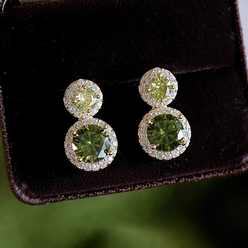 Boucles d'Oreilles Argent S925 Zircone Vintage – Image 4