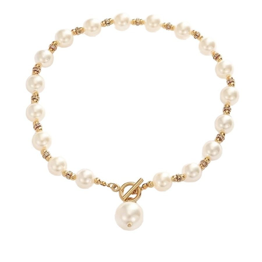 Parure dorée collier ras du cou & pendantes – Image 8