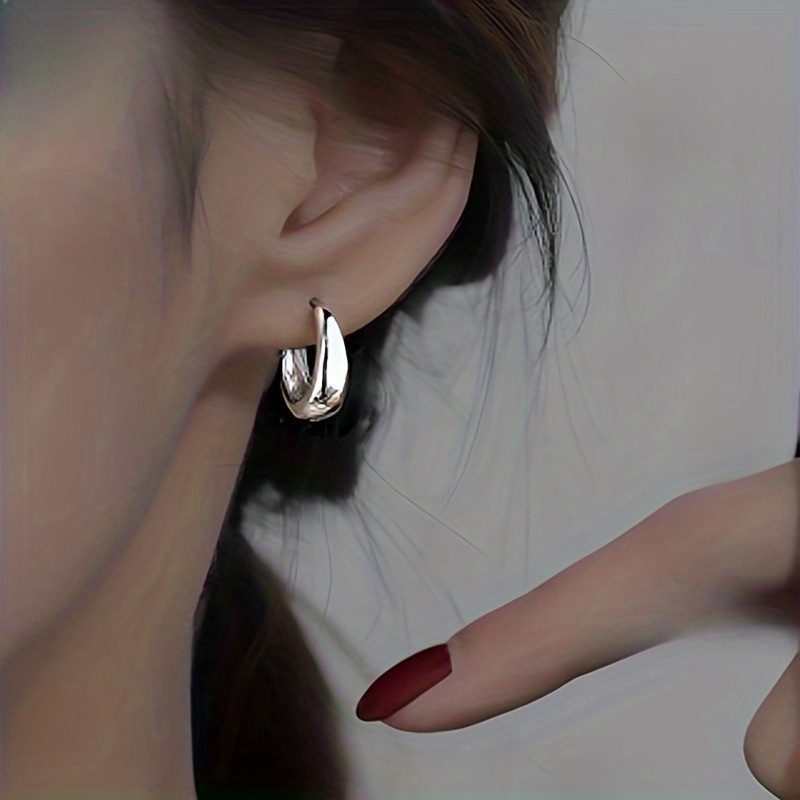 1 Paire de Boucles d'Oreilles Brillantes Tendance pour Femme, Style Bohème, Style Simple et Élégant, Convient pour les Vacances Quotidiennes, les Soirées Tendance, les Rendez-vous, Meilleur Cadeau