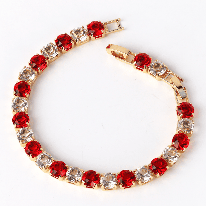 Bracelet émeraude argent 925 plaqué or – Image 8