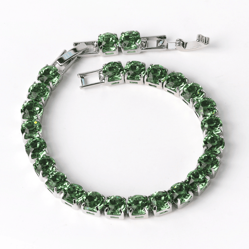 Bracelet émeraude argent 925 plaqué or – Image 6